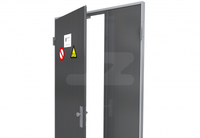 ALU DUBBELE DEUR G-40 T/M G100 + SLEUVEN (L) - Ventilerend