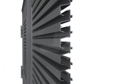 ALU DUBBELE DEUR HS-27R INBOUW (R) - Ventilerend