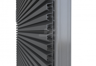 ALU ENKELE DEUR HS-27R 250KVA (R) - Ventilerend