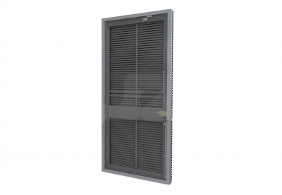 ALU ENKELE DEUR HS-27R 400KVA (R) - Ventilerend