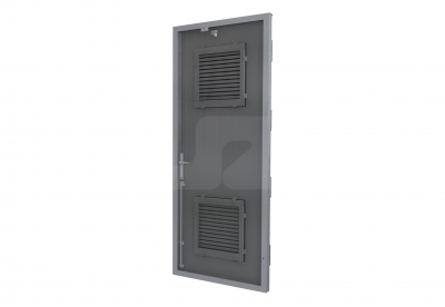 ALU ENKELE DEUR HS-27R INBOUW (L) - Ventilerend