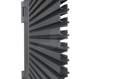 ALU ENKELE DEUR HS-27R INBOUW (L) - Ventilerend