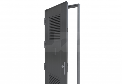 ALU ENKELE DEUR HS-27R INBOUW (L) - Ventilerend