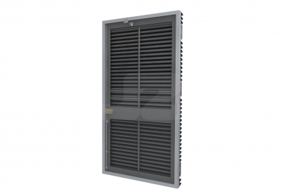 ALU ENKELE DEUR HS-50R 1000KVA (L) - Ventilerend